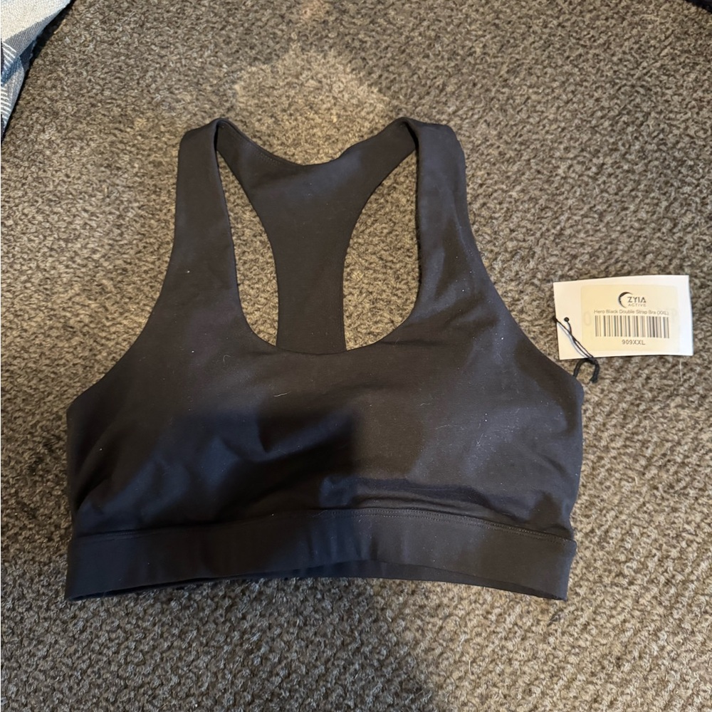 ZYIA Black Racerback Sports Bra